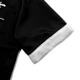 ロゴエンブロイダーパイプウェスタンシャツ/[UNISEX] Logo Embroidered Piped Western Shirt (Black)