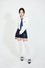ローズシンボルクロップシャツ / ROSE SYMBOL CROP SHIRT #NAVY