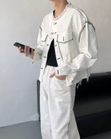 スティッチマクシワイドデニム / MG709,710 Stitch Maxi Wide Denim (2 colors)