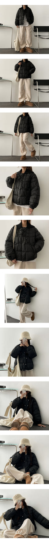 Luna Knitwear 衿キルティングパッド入りジャンパー