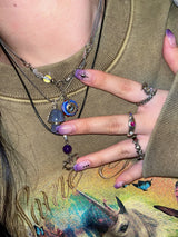 Trippy mushroom necklace.03 (8color)