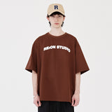 RE:ON LOGO T-SHIRT (BROWN)