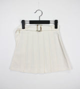ベディ ベルト プリーツ スカート / Bedy Belt Pleated Skirt (3color)
