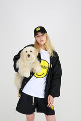 SMILE LOGO BALLCAP (BLACK) (6699085496438)
