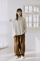 リネンベストシャツ / linen vest shirts natural