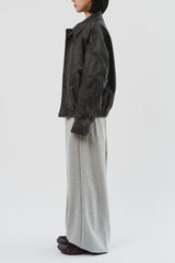 Dad Pigment Leather Jacket (2color)