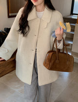 [SHOPPERMADE] ウールブークレハーフコート