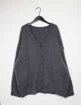 アルパカウールボクシーカーディガン / Alpaca wool boxy cardigan (4color)