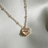 holiday heart necklace (6638358757494)