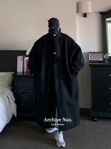 Nus. ウールブラックコート
