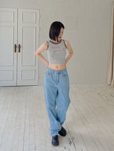 ラブラブクロップスリーブレス / Love Love Crop Sleeveless (2color)