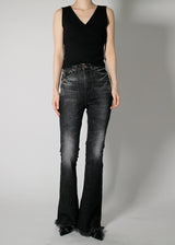 ラフブーツカットデニムパンツ / no.3005 Rough Bootcut Denim Pants (2color)