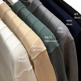 RO ウォッシャブルリネンVネックヘンリーネックニットウェア / VネックRO Washable Linen V-Neck Henley Neck Knitwear (6 colors)