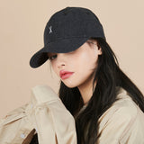Varzar Logo Over Fit Denim Ball Cap Black