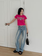 リンクリング ブラッシュ ブーツカット パンツ / no.430 Wrinkling Brush Bootcut Pants