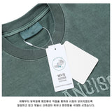 LMNサンフランシスコ ピグメントウォッシング半袖Tシャツ / LMN San Francisco Pigment Washing Short-Sleeved T-Shirt (4 colors)