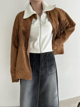 ナノレイジードベルベットジップアップ/Nano Raised Velvet Zip Up (3color)