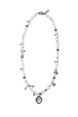 Antique mirror neckalce