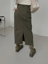 リーフ コットン ロングスカート / no.6181 Leaf Cotton Long Skirt (3color)
