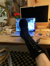 [MADE] Winter Angel Fur Boots (Dark Black)