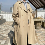 2color UNISEX オーバーサイズマキシトレンチコート / UNISEX Oversized maxi trench coat