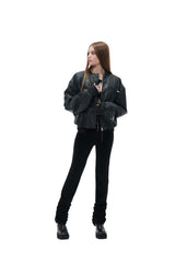 ベルベットシャーリングレギンス/VELVET SHIRRING LEGGINGS