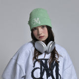 ダメージロゴビーニー / damage logo beanie (green)