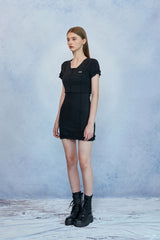 HIDE Lettuce Edge Cardigan Top (Black) (6570973233270)