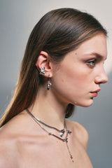 NO.328 [SILVER] STAR UNBALANCE EARRING