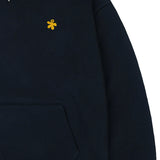 [UNISEX]Yellow odd flower embroidery hoodie