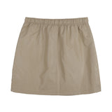 ナイロンファスナーミニスカート /Nylon Zipper mini skirt [2 Color]