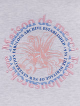 Women's Crop Circle Logo Emboss Le Lis HeavyTerry Sweatshirt AshgrayPink(FCD3TS701W)