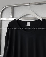 B747 Oversized fit U-neck Long-sleeved T-shirt (3 colors)