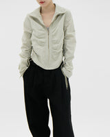 デービーシャーリングジャンパー/Davy shirring jumper (3color)