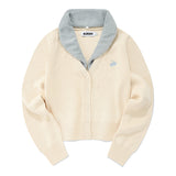 SMALL CHERRY ECO FUR CROP CADIGAN [CREAM]