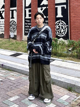 ストライプウェーブニットウェア/Stripe wave Knitwear