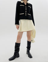 ウールツイードポイントジャケット / Wool Tweed Point Jacket (2color)