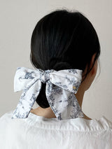 French Etoile Ribbon Scrunchies [Gray]