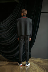 スクエアラムウールベスト / Square Lambs Wool Vest (4445006135414)