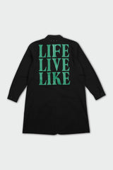 コットンコート / Black cotton coat