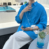 バイオウォッシングクーリングオーバーフィットリネンシャツ / LMN Bio-Washing Cooling Oversized Fit Linen Shirt (5 colors)