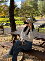 Basic side line point denim