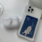 Cat drawing Color Siamese AirPods Case_Matt