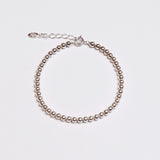シルバーボールブレスレット / silver ball bracelet (yellow gold plated / platinum gold plated)