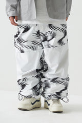 ウェーブベルベットスーパーワイドボックスパンツ / BSR2223FWPT016 ZGZG WAVE VELVET SUPER WIDE BOX PANTS WHITE