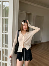 All-round knit cardigan