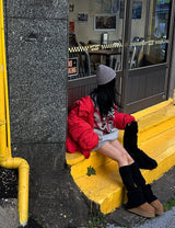 [UNISEX] Hooded oversized fit wellon padded coat