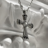 ビームス クロス チェーン ネックレス / [BLESSEDBULLET] BEAMS cross II chain necklace_dark silver/antique silver