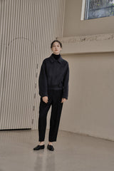 タックツイルパンツ/TUCK TWILL PANTS_BLACK