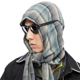 チェックフードウィズスリーブマフラー / CHECK HOOD WITH SLEEVE (4449181007990)